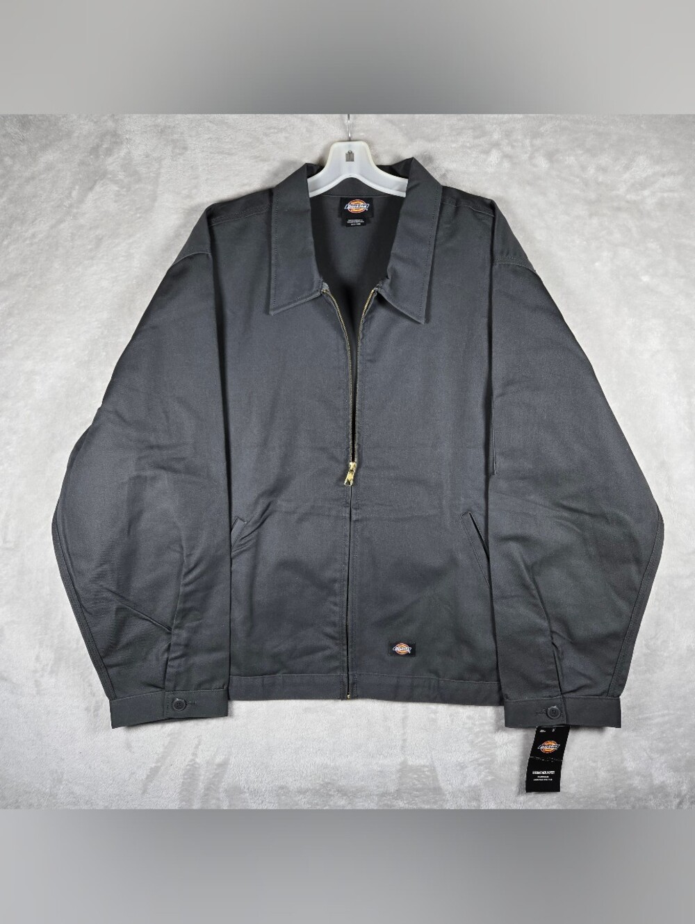 Dickies Eisenhower Jacket Size 3XL Dark Gray Full Zip Work Jacket Unlined NWT
